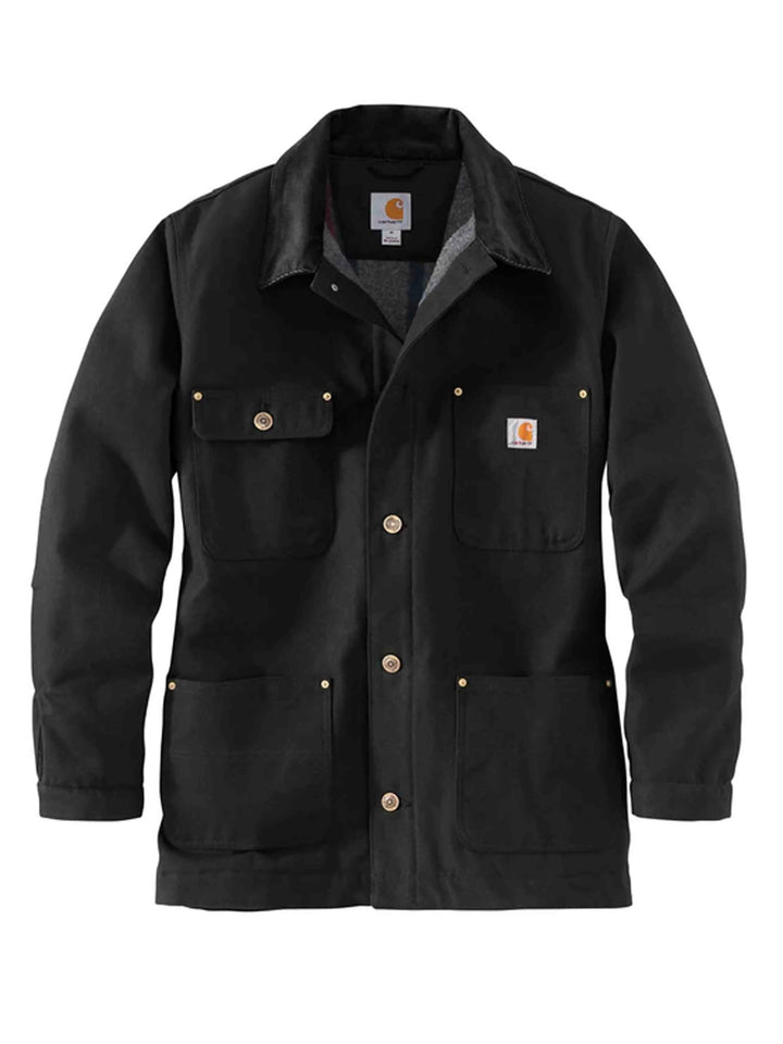 Carhartt Chore Coat Blanket Lined Black Prior