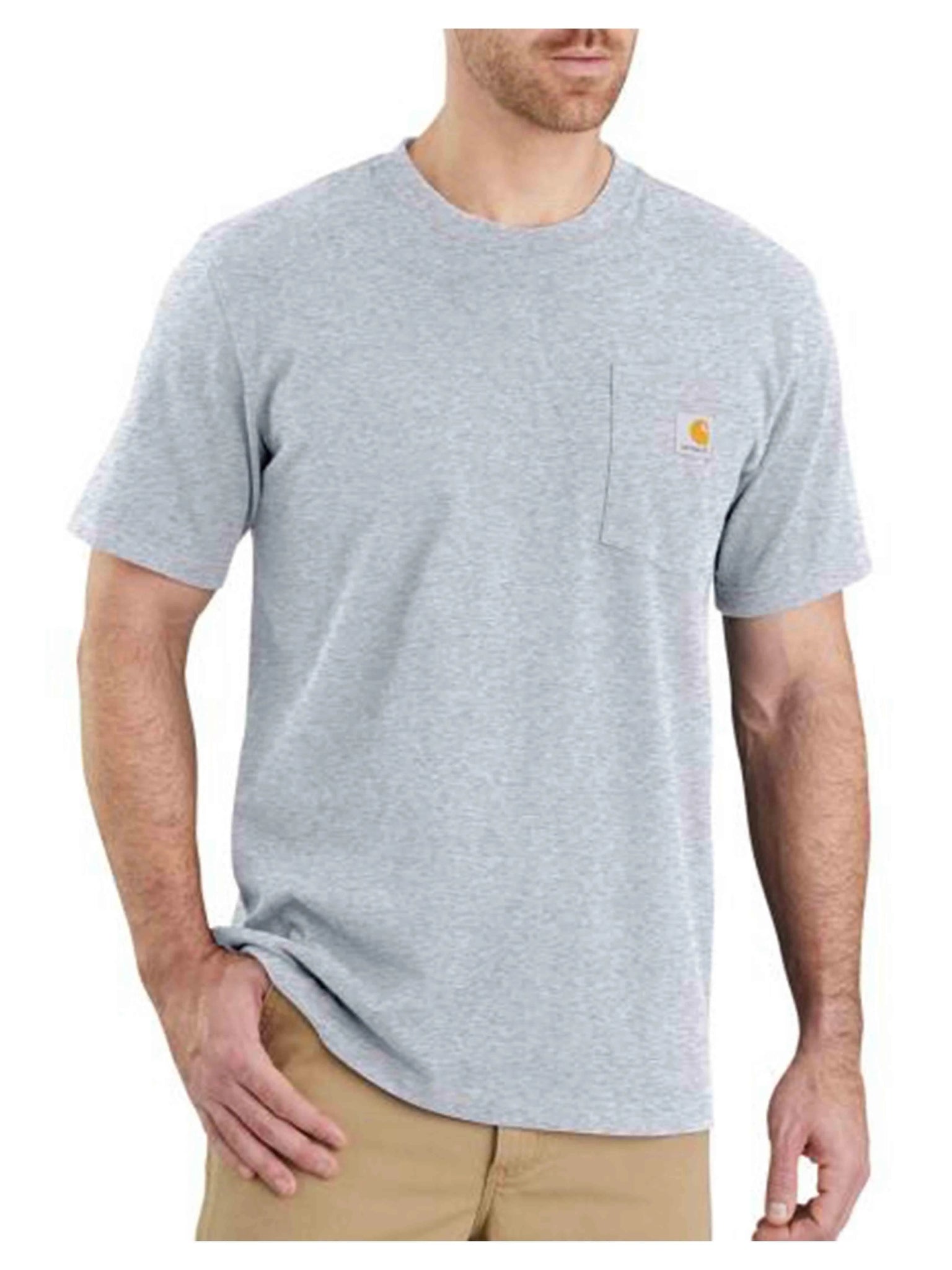 Carhartt Relaxed Fit Pocket Tee Heather Grey Prior