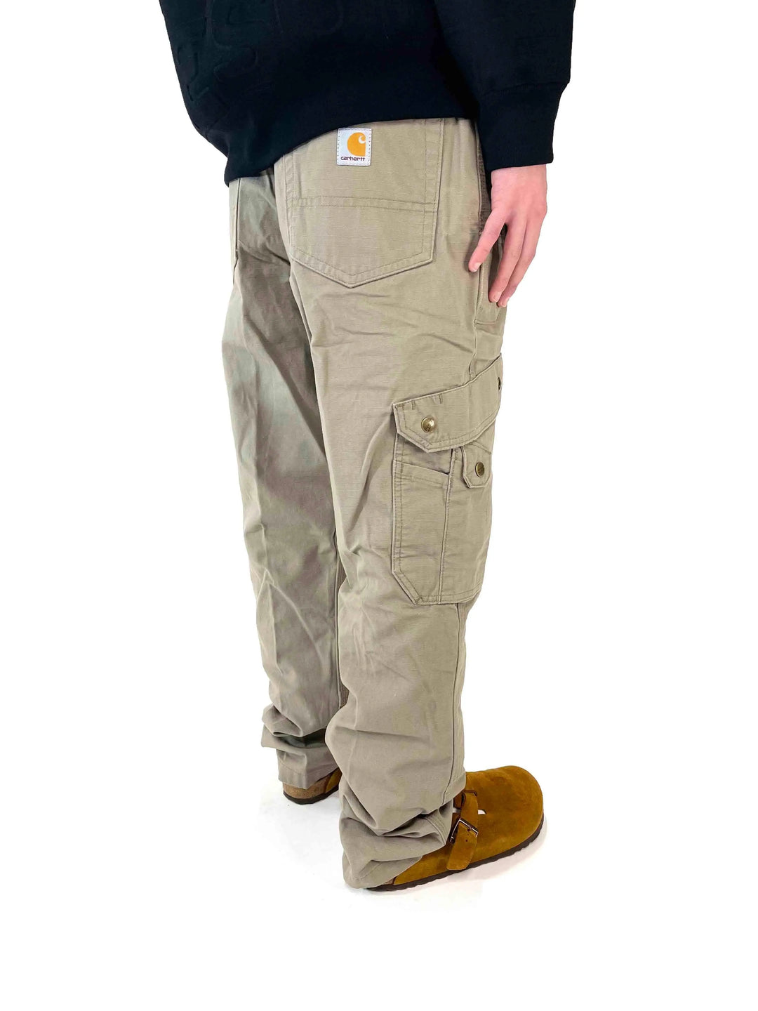 Carhartt Rugged Flex Relaxed Fit Ripstop Cargo Work Pant Greige Prior