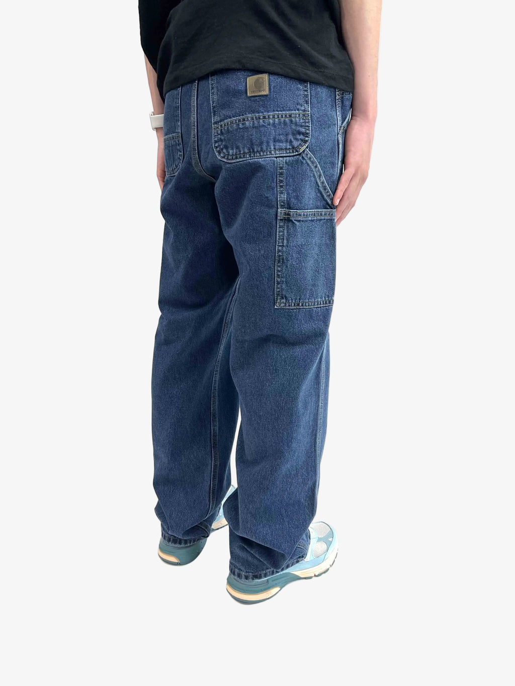Carhartt Washed Denim Loose Fit Jean Deep Stone Prior