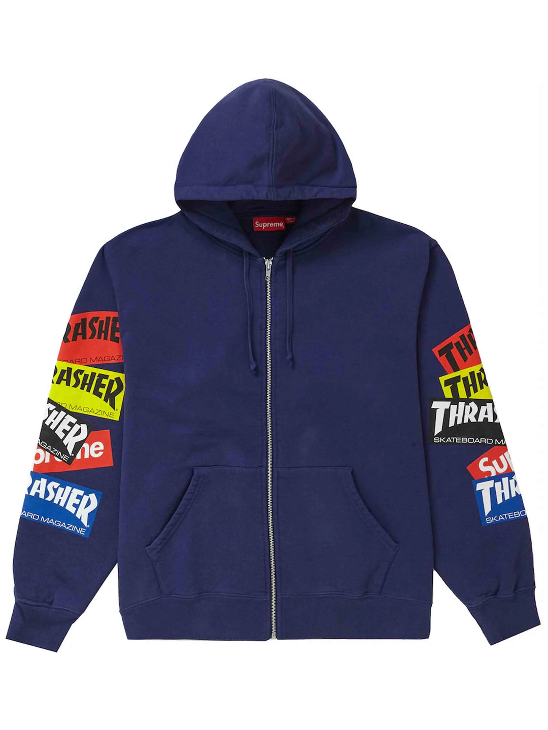 Copy of Supreme Thrasher Multi Logo Zip Up Hooded Sweatshirt Washed Grey (FW21) Prior