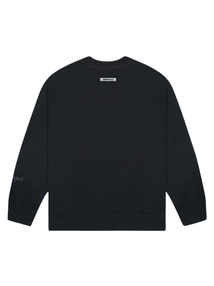 FOG ESSENTIALS 3D Silicon Applique Crewneck Black Fear Of God Essentials