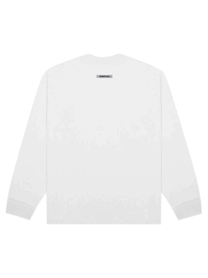 FOG ESSENTIALS 3D Silicon Applique Longsleeve White Fear Of God Essentials