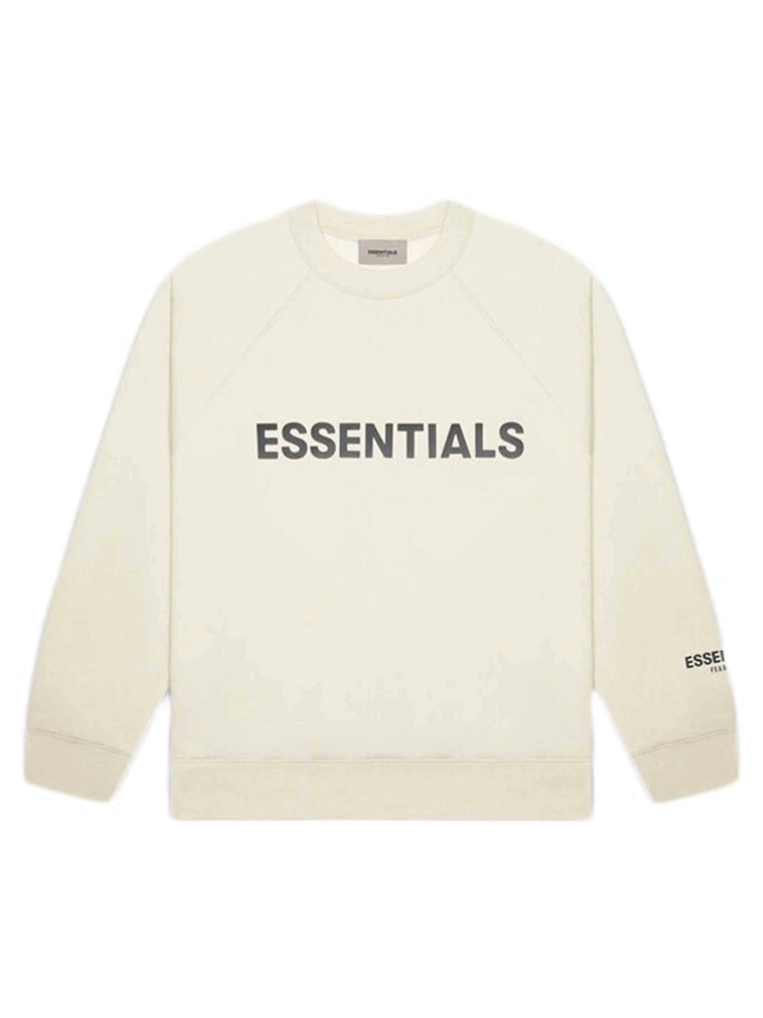 FOG ESSENTIALS APPLIQUE LOGO CREWNECK CREAM [SS20] Fear Of God Essentials