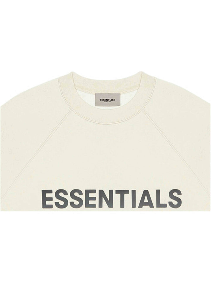 FOG ESSENTIALS APPLIQUE LOGO CREWNECK CREAM [SS20] Fear Of God Essentials