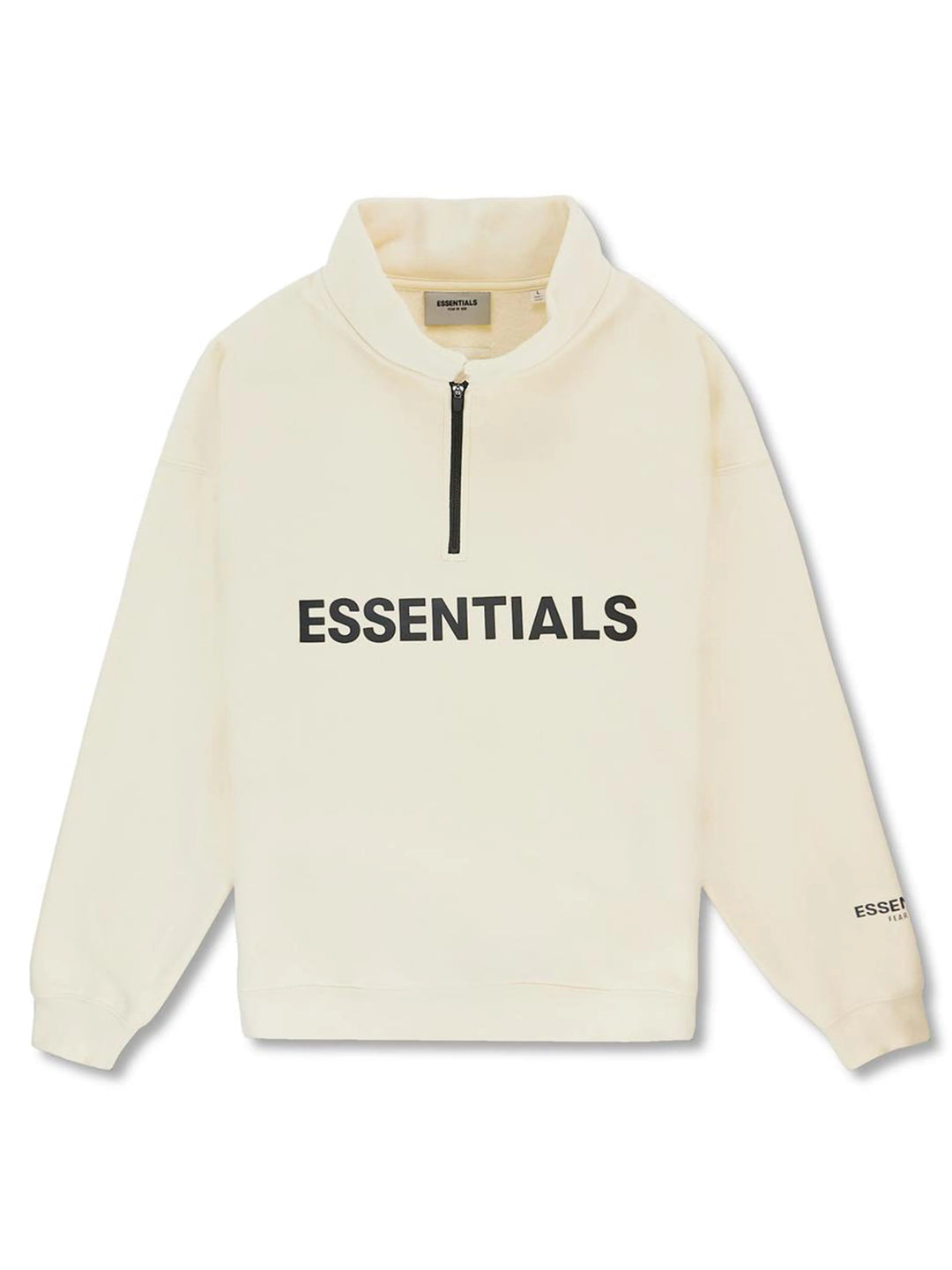 FOG ESSENTIALS HALF-ZIP SWEATSHIRT CREAM Prior