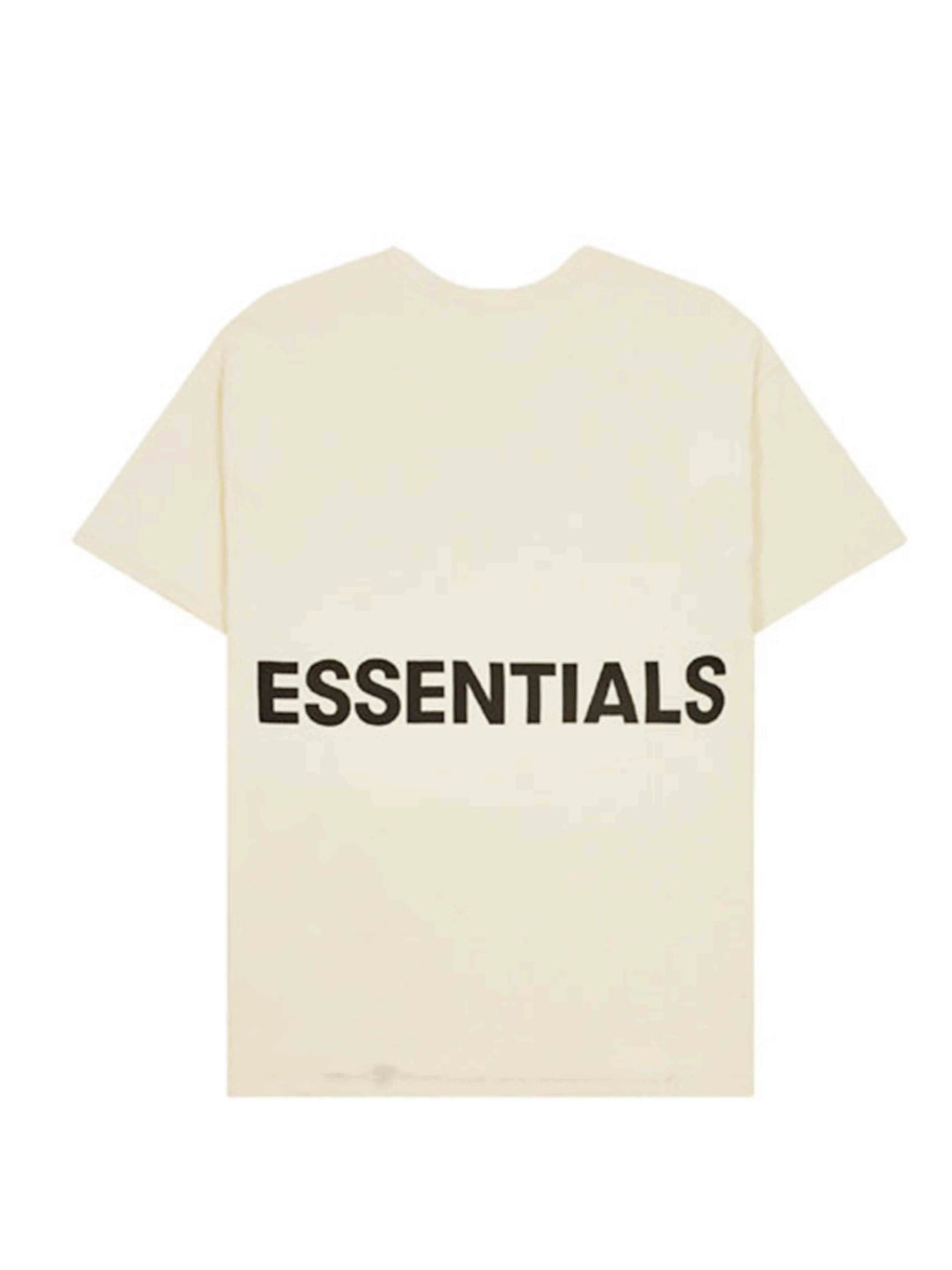 FOG Essentials Reflective Logo Tee Cream Fear Of God Essentials