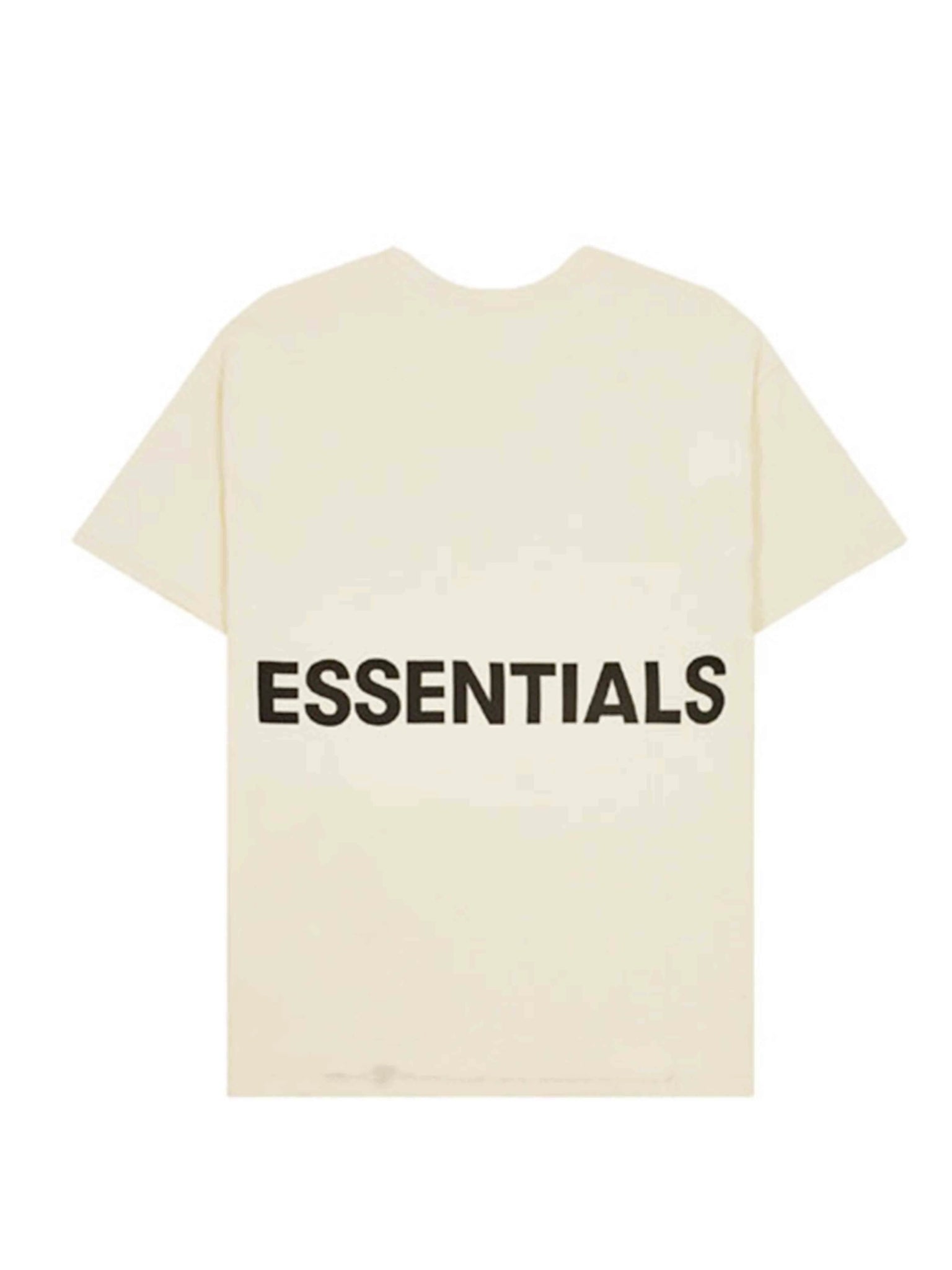 FOG Essentials Reflective Logo Tee Cream Fear Of God Essentials