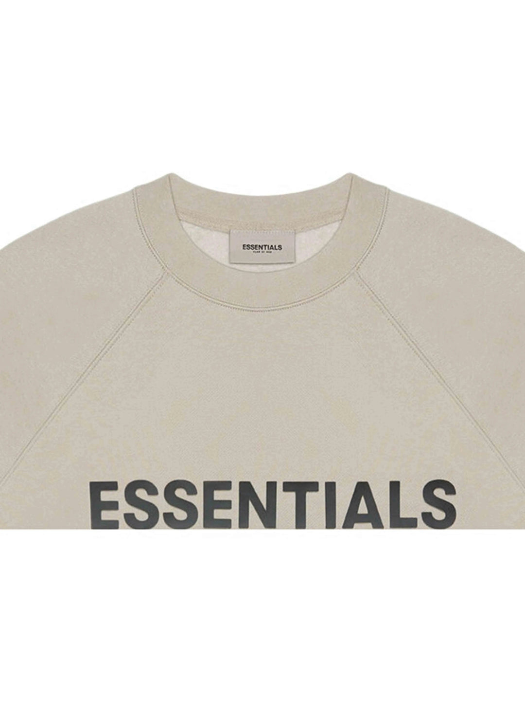 Fear Of God Essentials 3D Applique Logo Crewneck String/Tan [SS20] Fear Of God Essentials