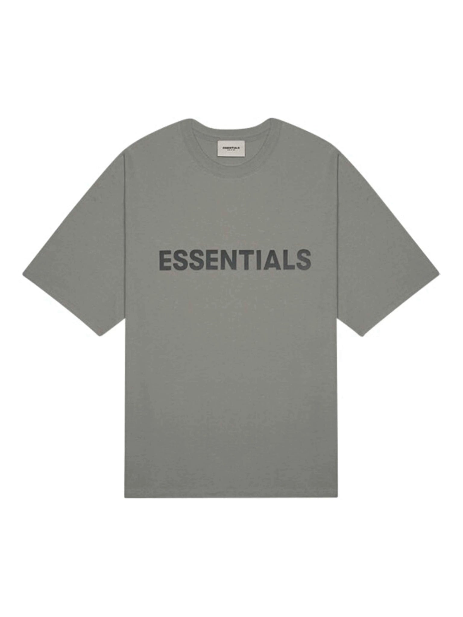 Fear Of God Essentials 3D Silicon Applique Boxy T-Shirt Charcoal Fear Of God Essentials