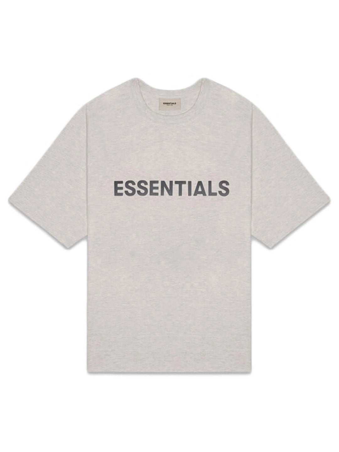 Fear Of God Essentials 3D Silicon Applique Boxy T-Shirt Heather Oatmeal Fear Of God Essentials