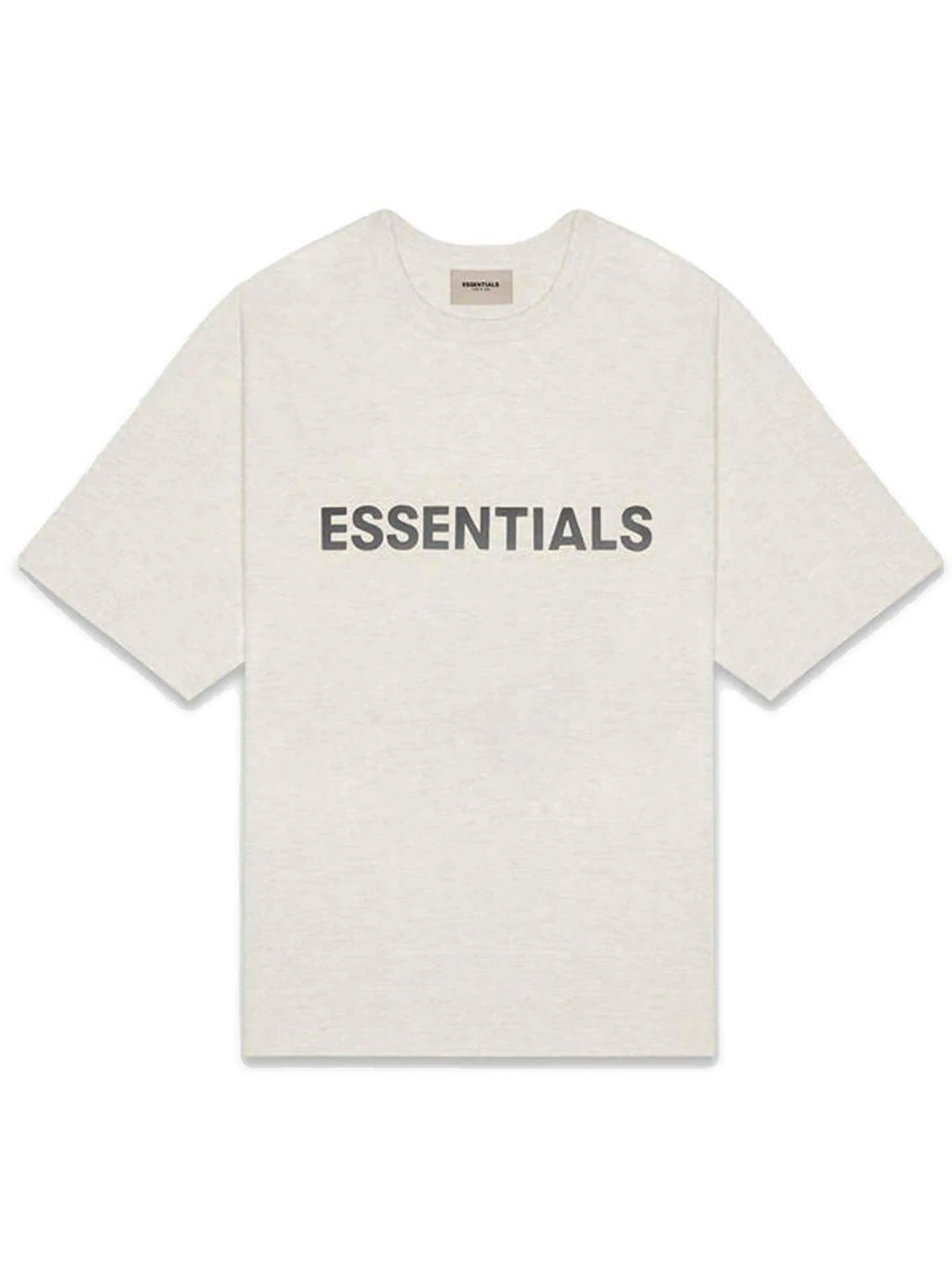 Fear Of God Essentials 3D Silicon Applique Boxy T-Shirt Oatmeal Prior