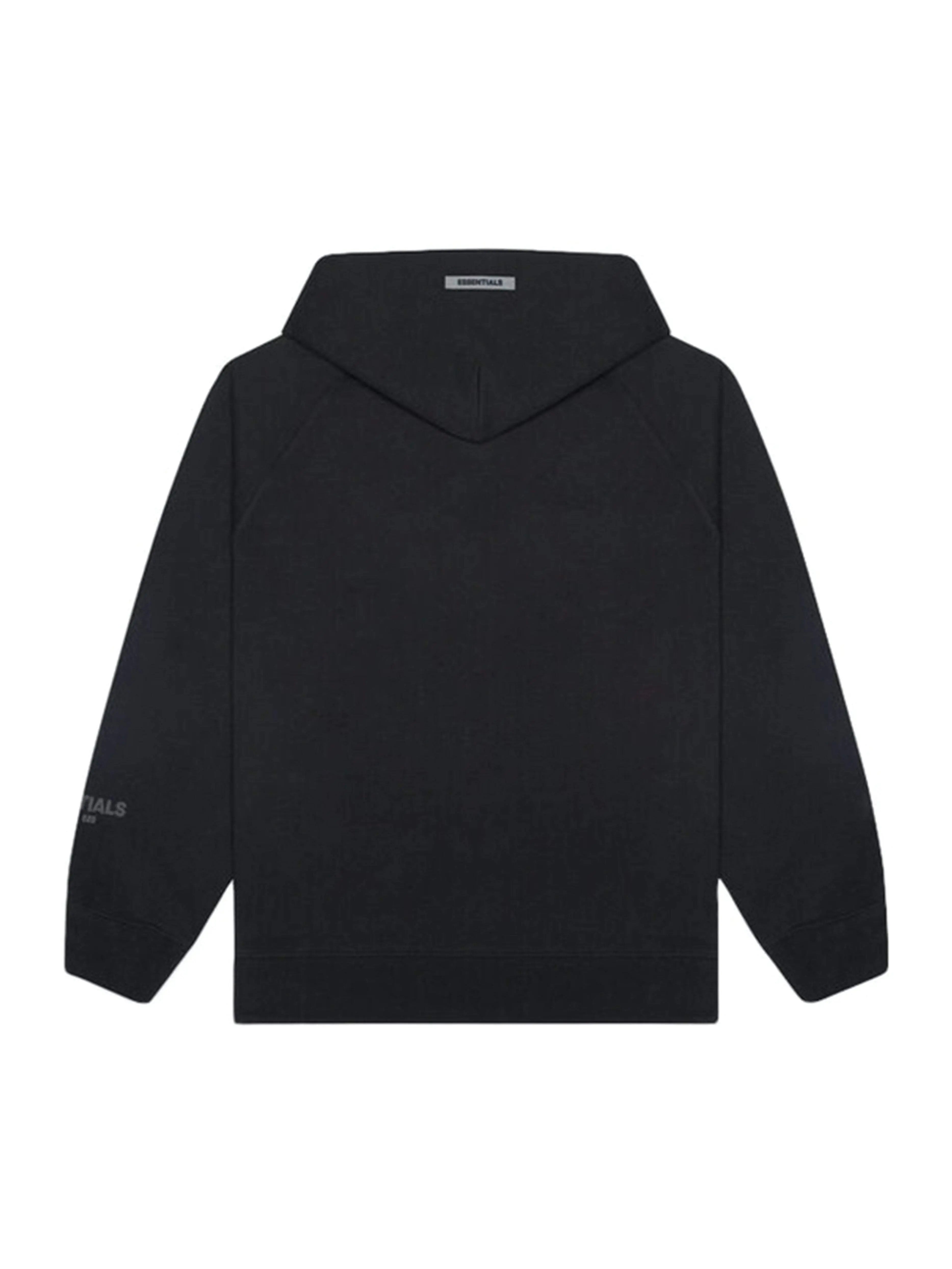 Fear Of God Essentials 3D Silicon Applique Pullover Hoodie Black [FW20] Fear Of God Essentials