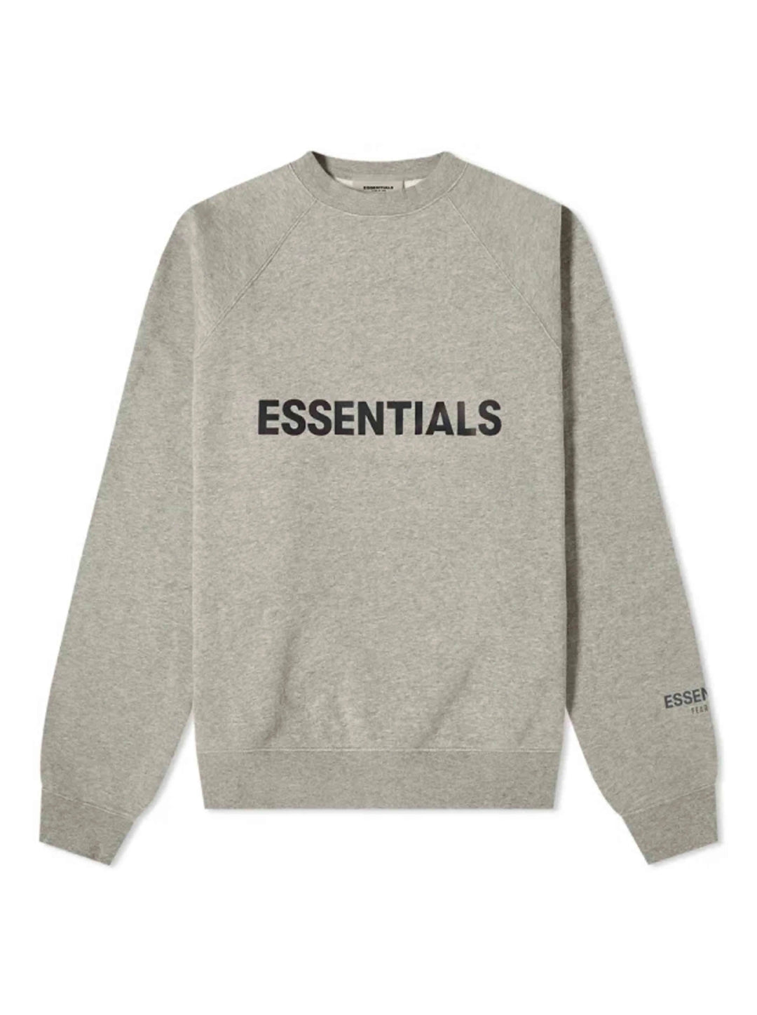 Fear Of God Essentials Applique Logo Crewneck Heather Oatmeal [FW20] Fear Of God Essentials