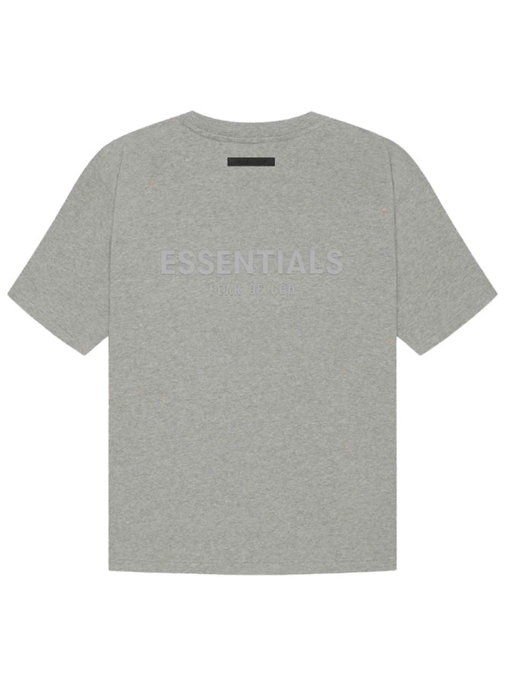 Fear Of God Essentials Back Logo Boxy Tee Dark Heather Oatmeal (SS21) Prior