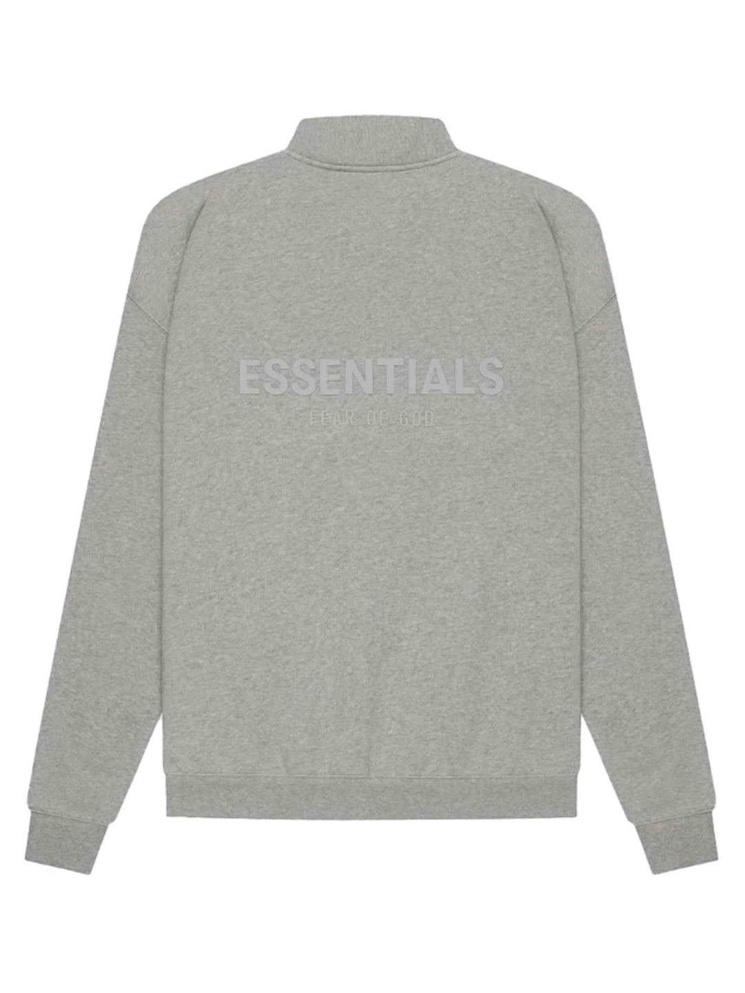 Fear Of God Essentials Back Logo Half-Zip Dark Heather Oatmeal [SS21] Prior