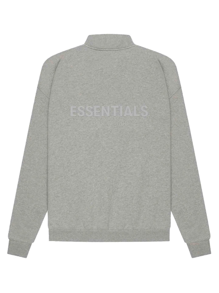 Fear Of God Essentials Back Logo Half-Zip Dark Heather Oatmeal [SS21] Prior