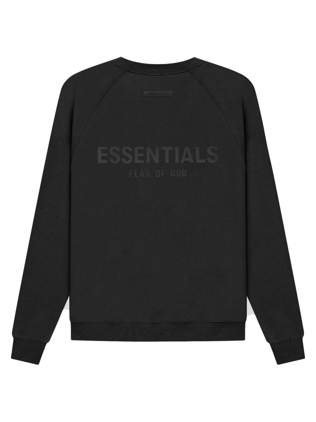 Fear Of God Essentials Back Logo Pullover Crewneck Black [SS21] Fear Of God Essentials