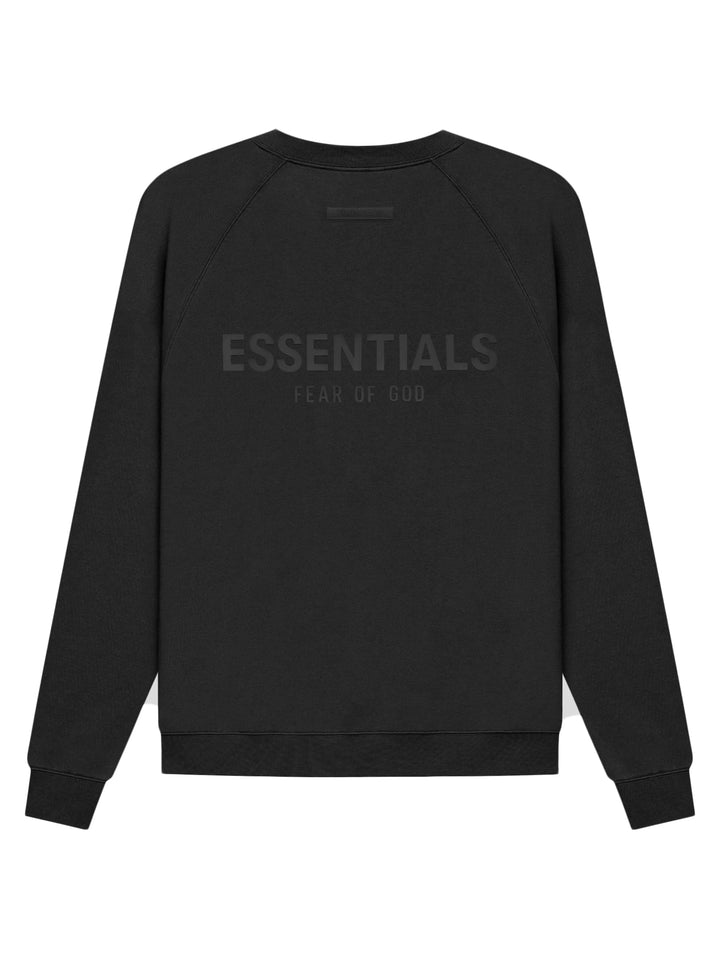 Fear Of God Essentials Back Logo Pullover Crewneck Black [SS21] Fear Of God Essentials