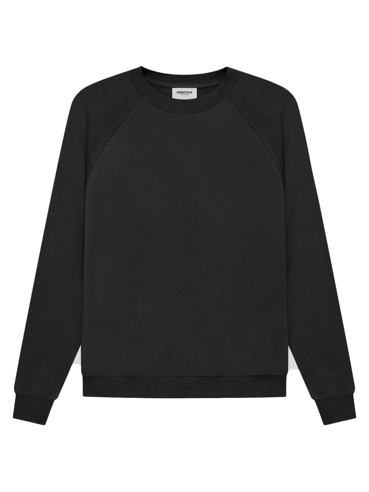 Fear Of God Essentials Back Logo Pullover Crewneck Black [SS21] Fear Of God Essentials