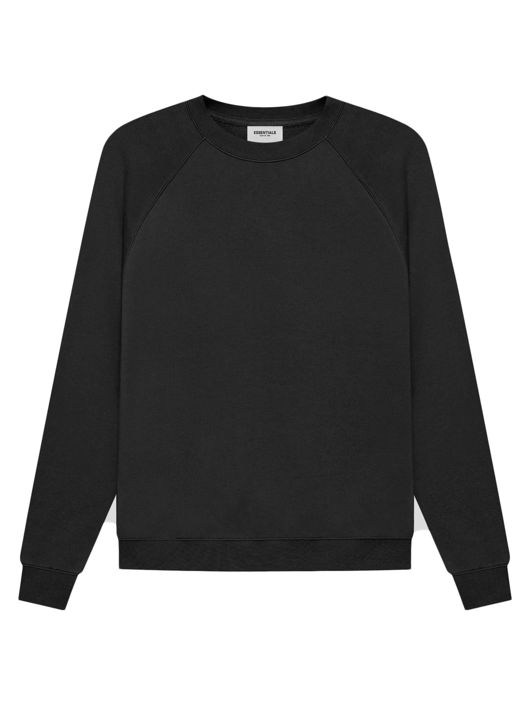 Fear Of God Essentials Back Logo Pullover Crewneck Black [SS21] Fear Of God Essentials