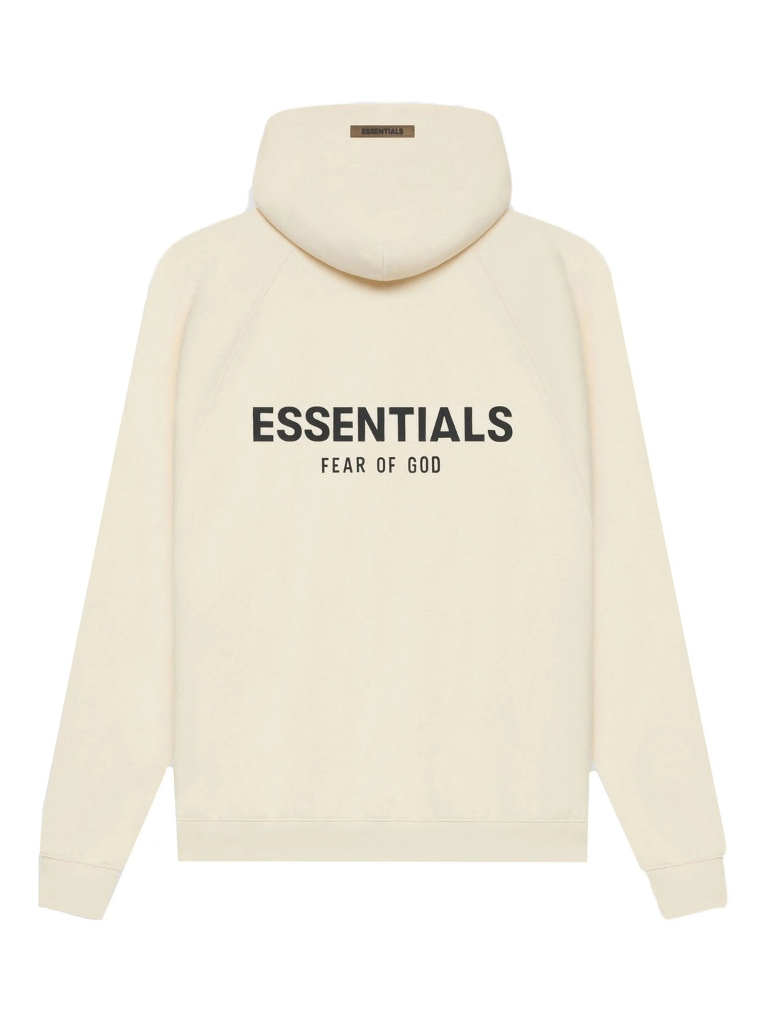 Fear Of God Essentials Back Logo Pullover Hoodie Cream/Buttercream [SS21] Fear Of God Essentials