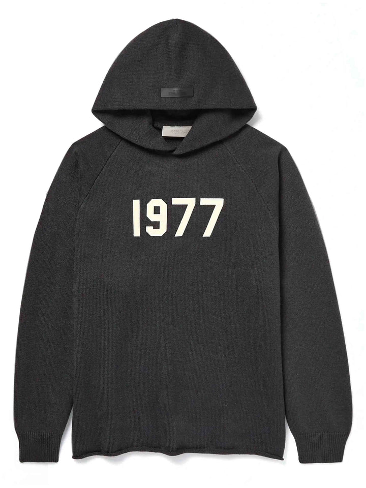 Fear of God Essentials 1977 Knit Hoodie Iron [SS22] Prior