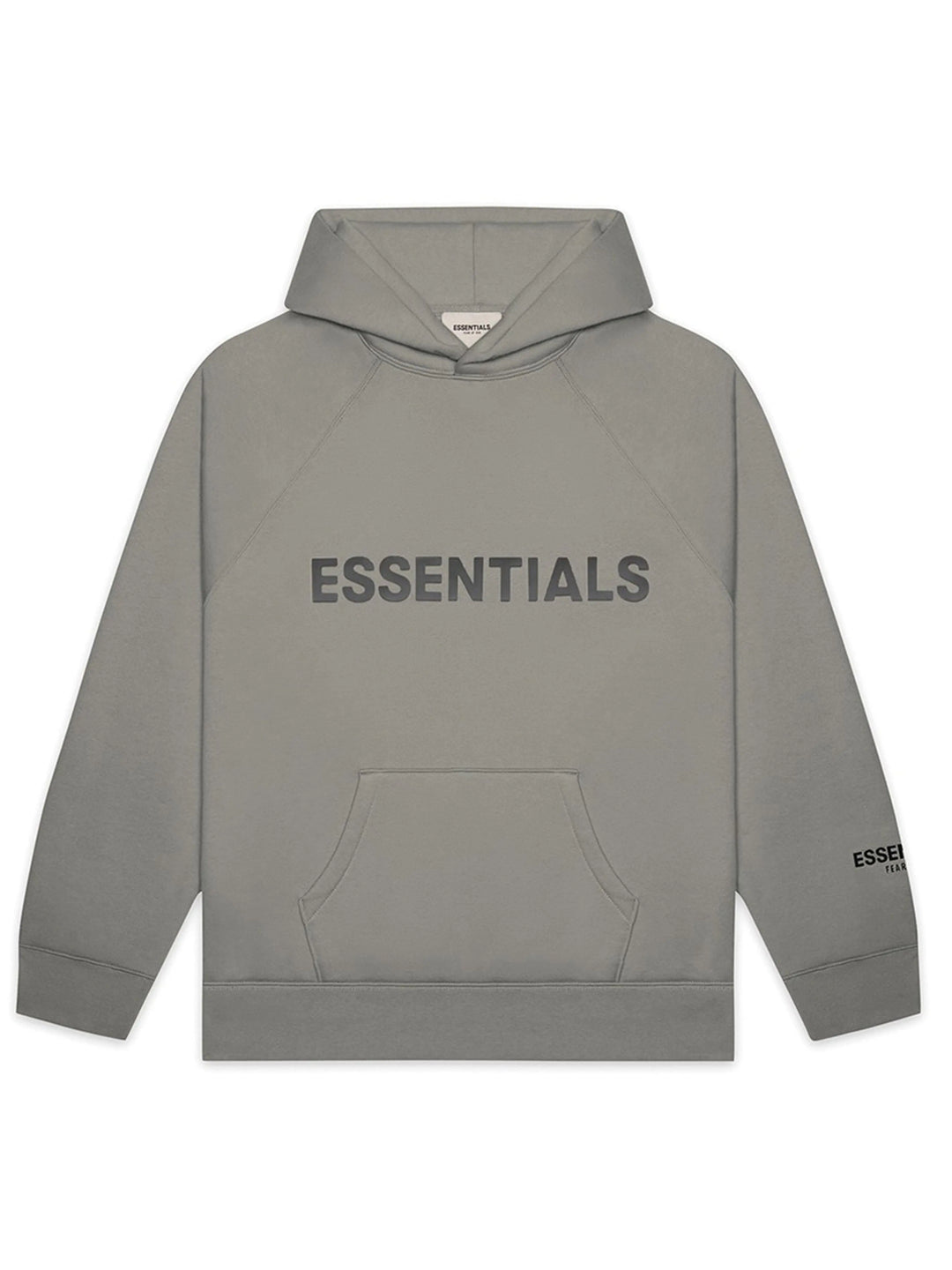 Fear of God Essentials Applique Logo Pullover Hoodie Cement [FW20] Prior