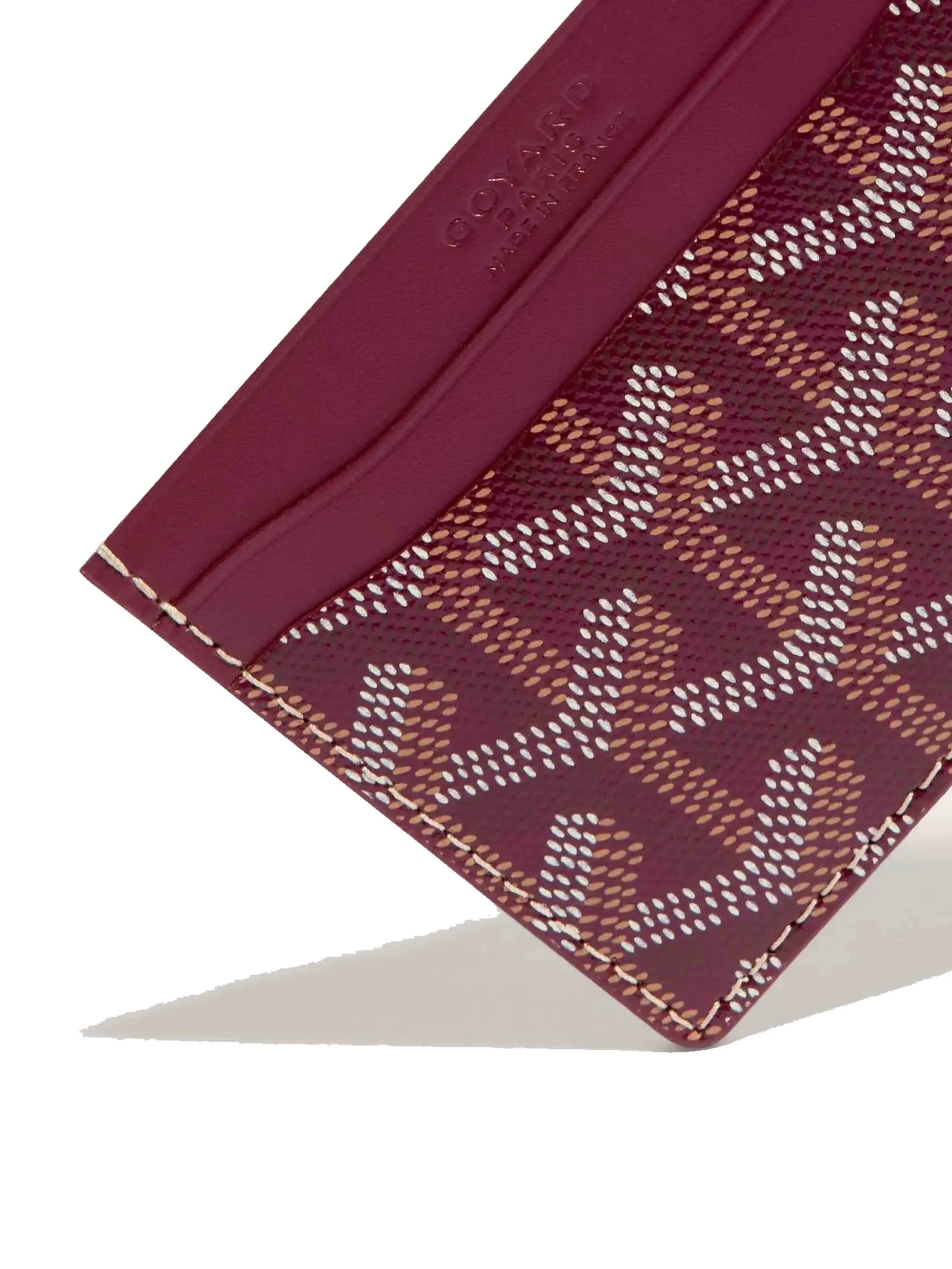 Goyard Saint-Pierre Card Wallet, Burgundy