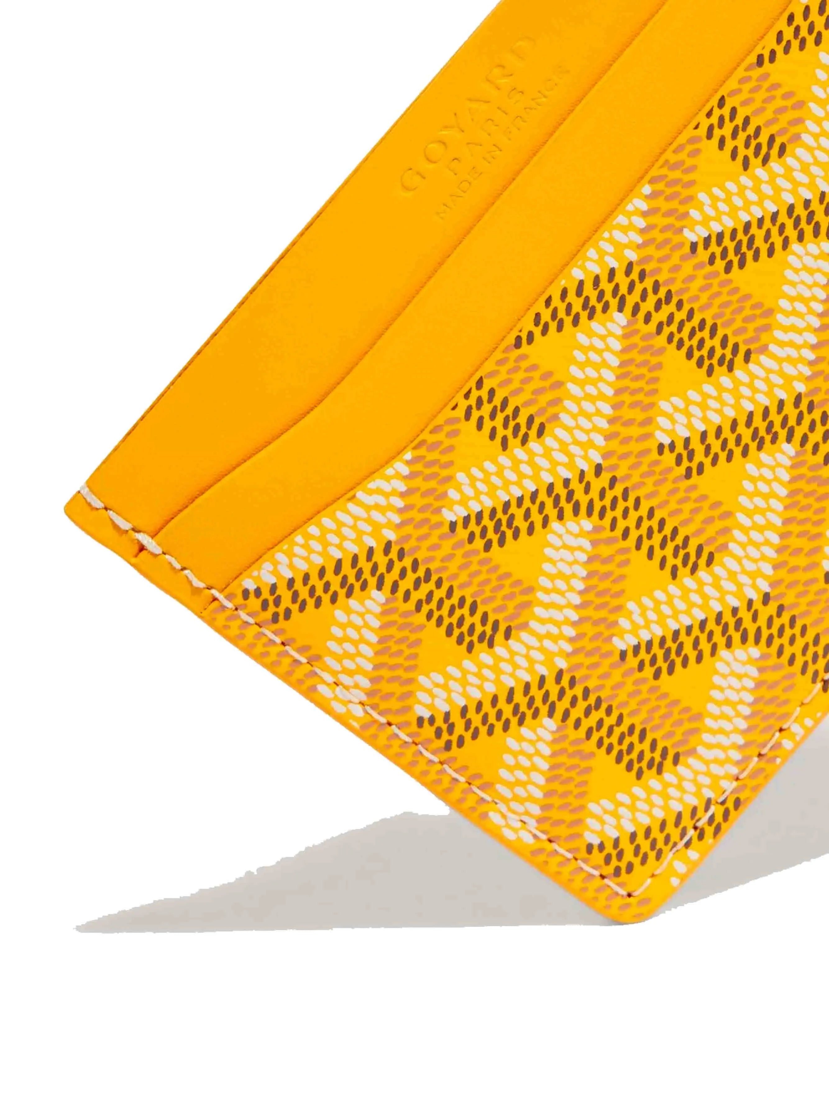Saint pierre leather card wallet Goyard Yellow in Leather - 33062640