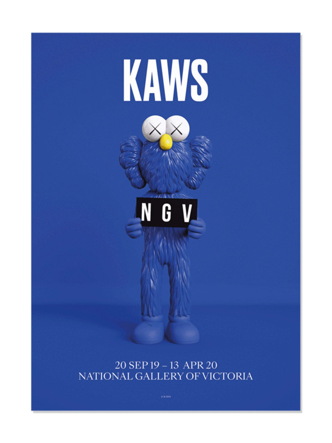 KAWS X NGV BFF POSTER (BLUE) Kaws X NGV