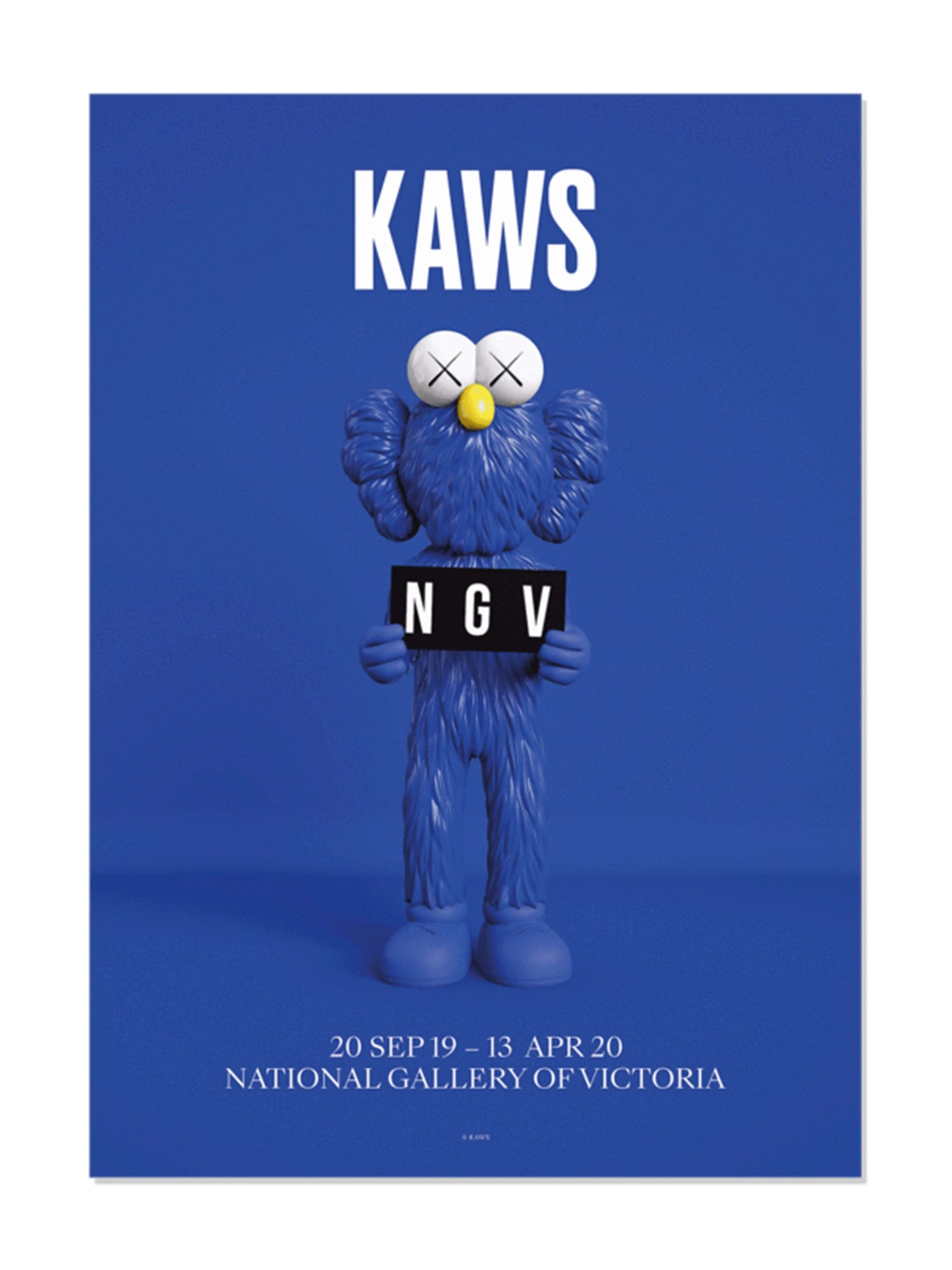 KAWS X NGV BFF POSTER (BLUE) Kaws X NGV