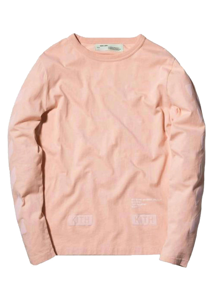 Kith Off-White Flocked L/S Soft Pink XL Off-White