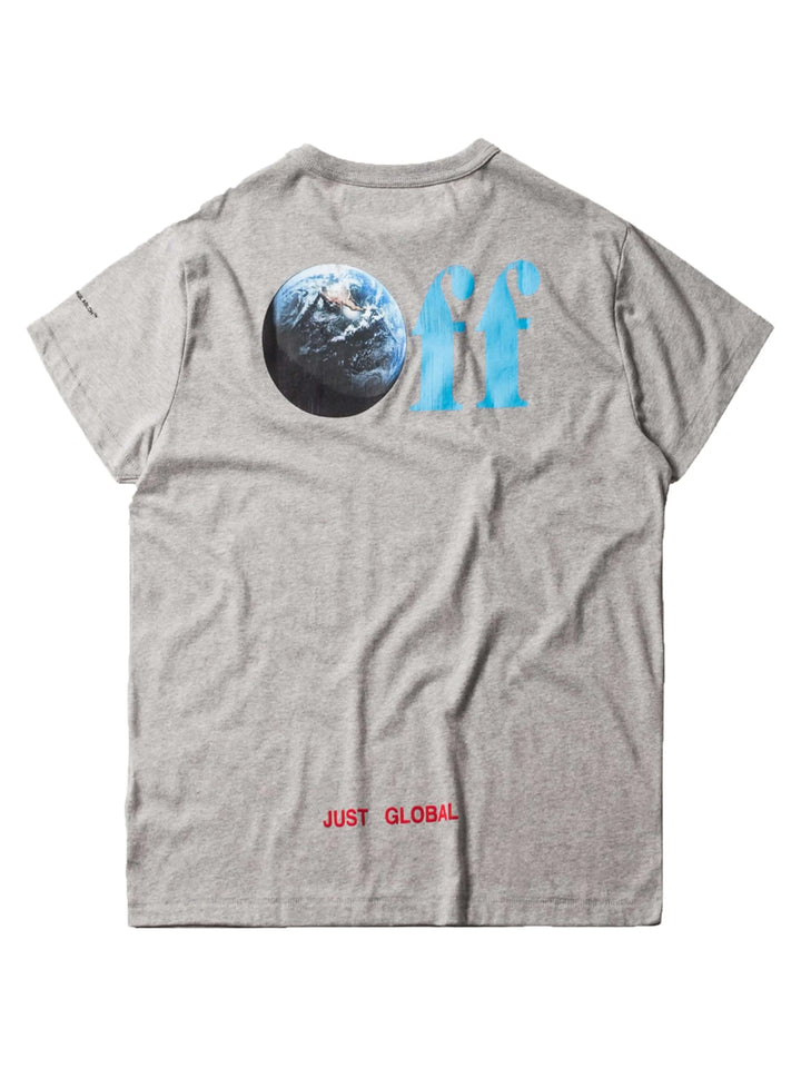 Kith Off-White Just Global Tee Melange Grey M Off-White