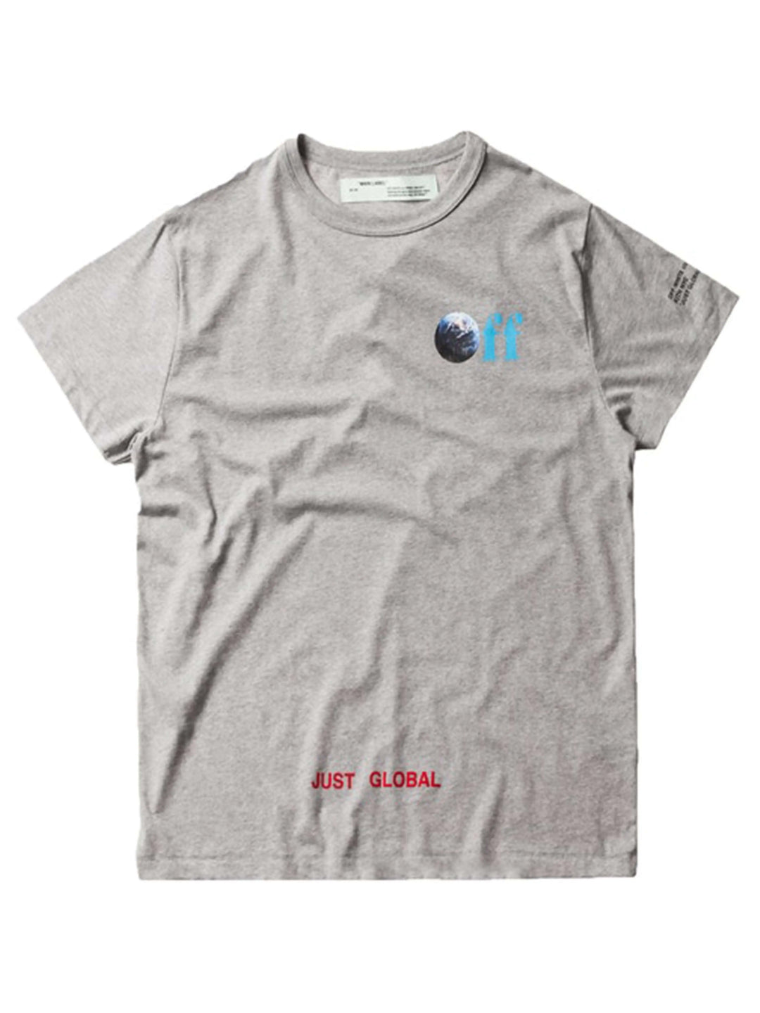 Kith Off-White Just Global Tee Melange Grey M Off-White