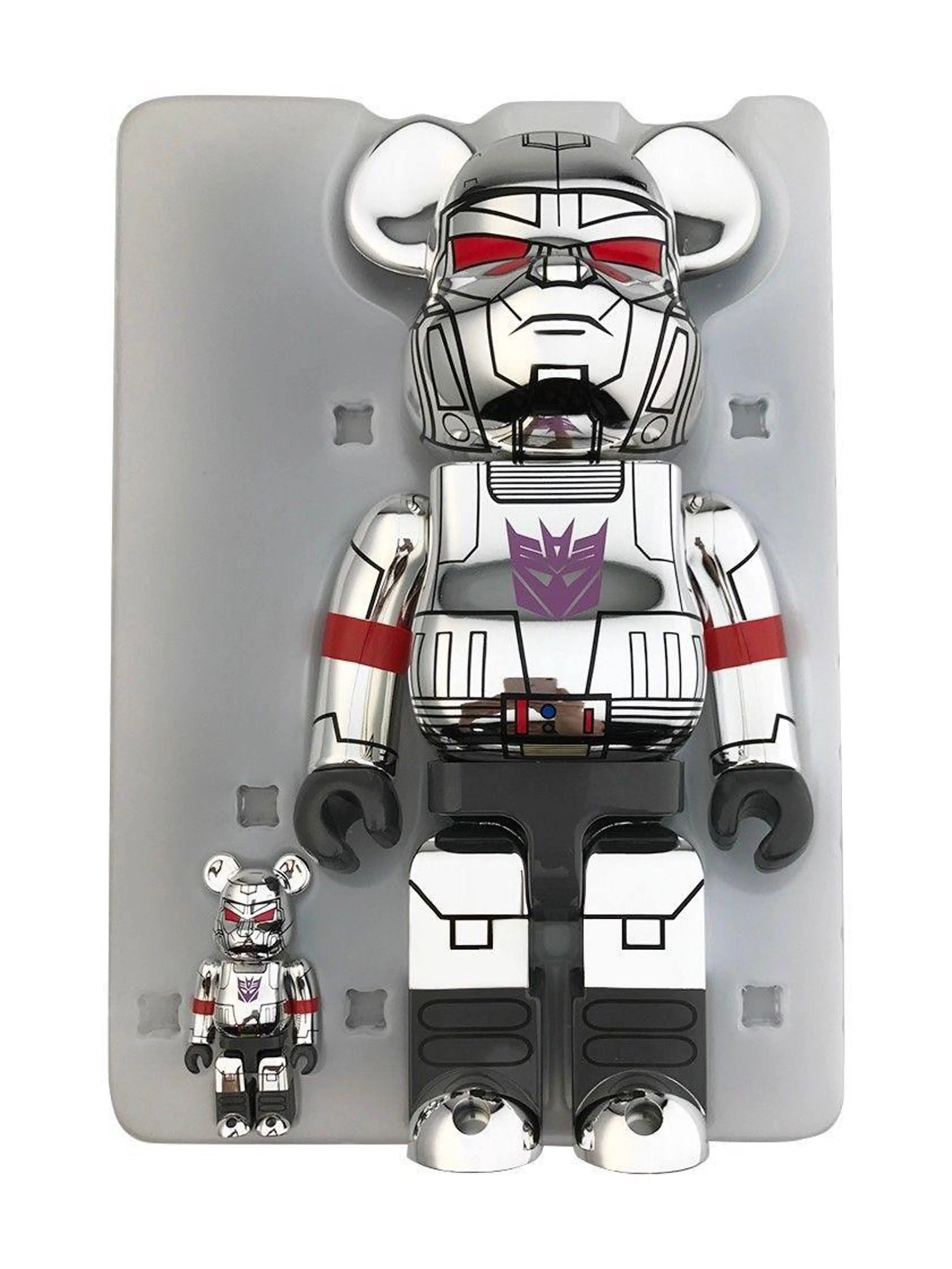 MEDICOM TOY - 2set BE@RBRICK MEGATRON 100％ &amp; 400％ BE@RBRICK TRANSFORMERS MEGATRON 100％ ＆ 400％ medicom