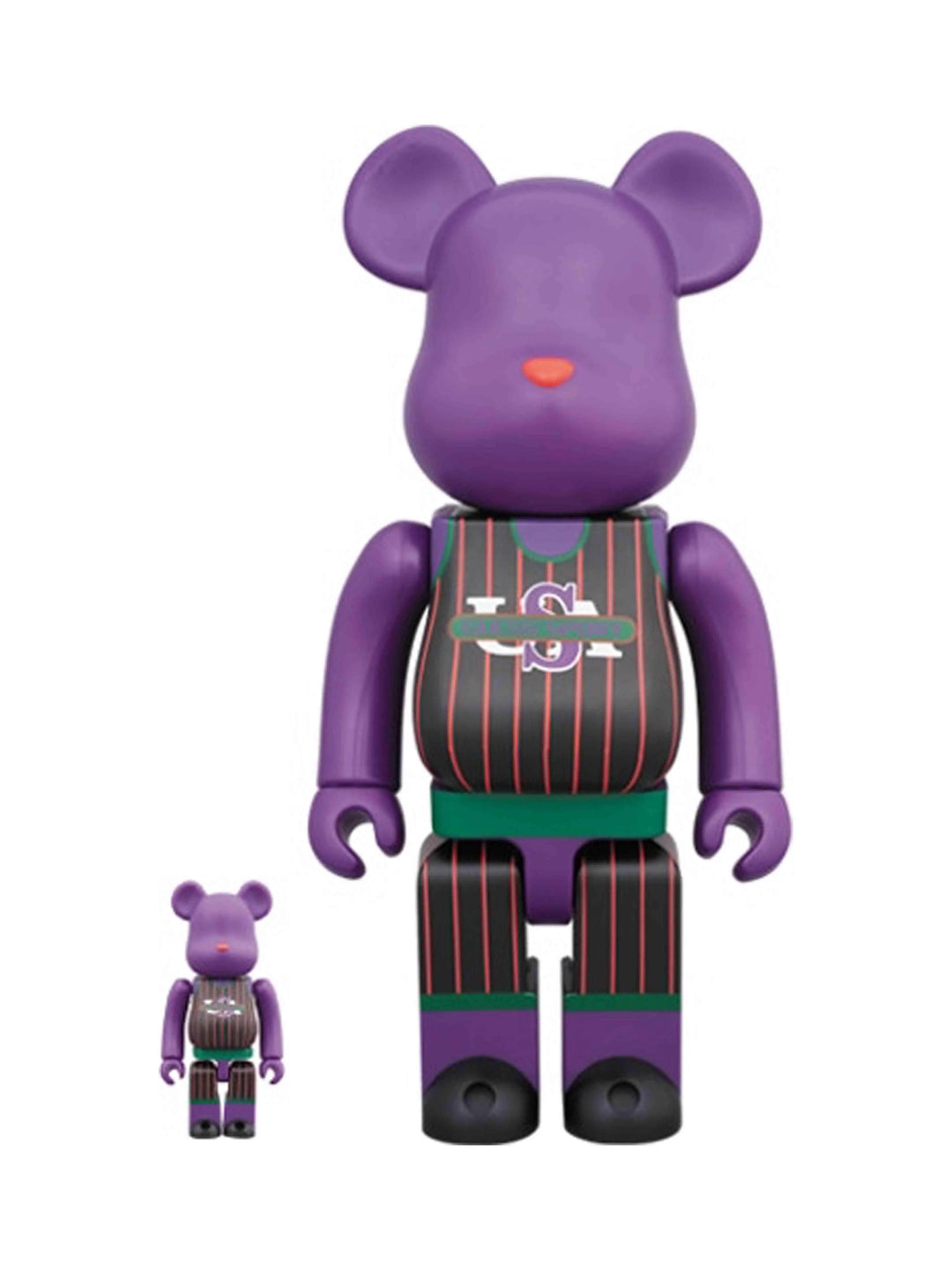Medicom Toy Be@arbrick Guess Sport Jersey 100% & 400% Purple Prior