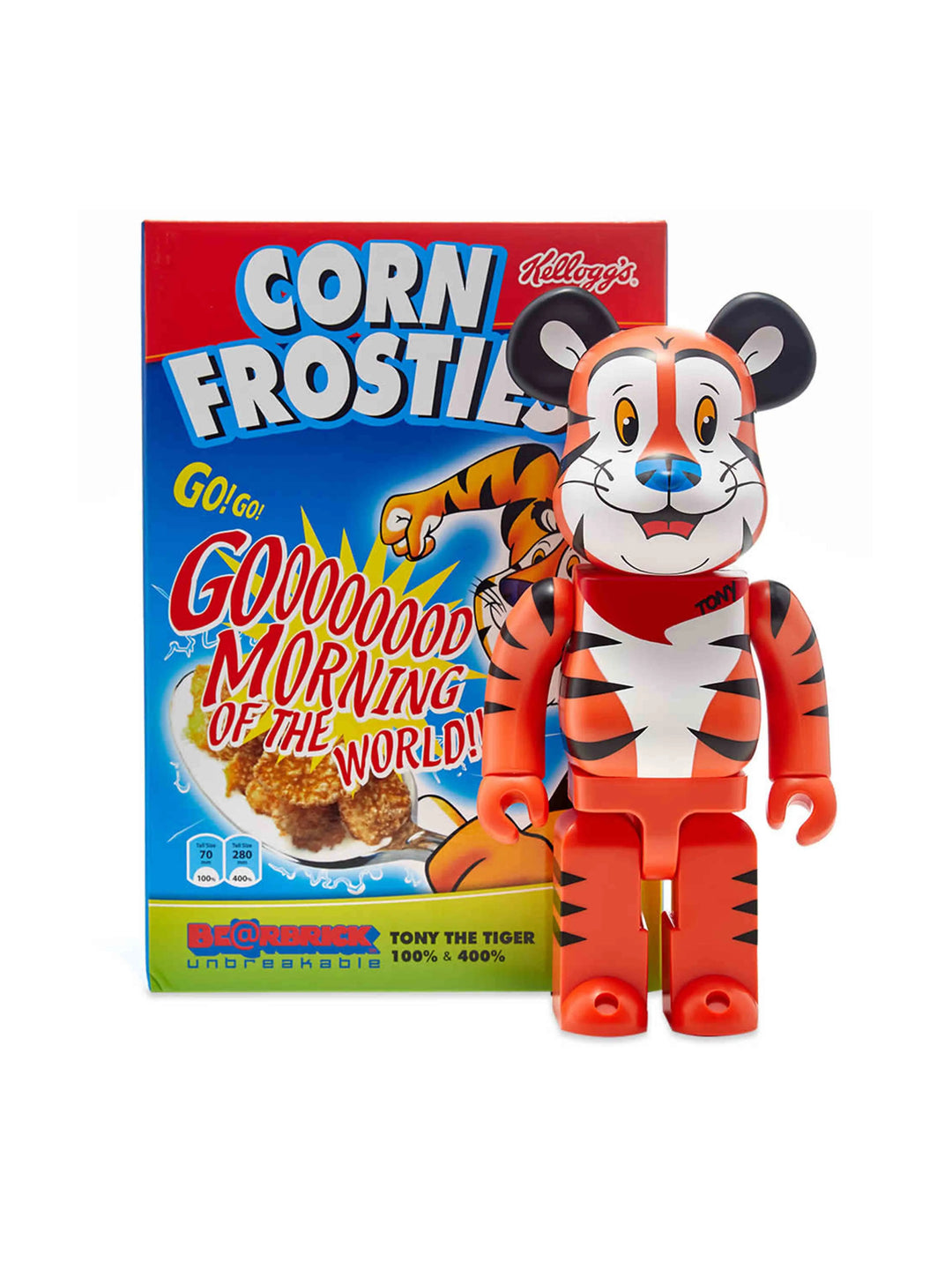 Medicom Toy Be@arbrick Kelloggs Tony The Tiger 100% & 400% Medicom Toy