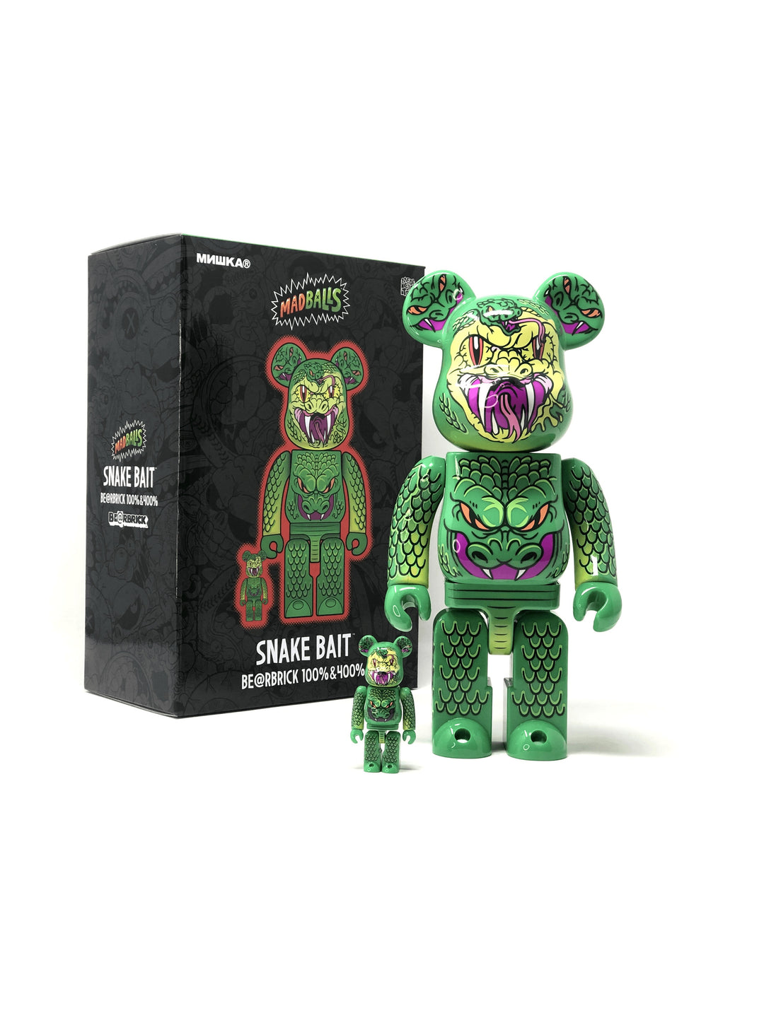 Medicom Toy Be@arbrick Madballs Mishka 100% & 400% Set Prior