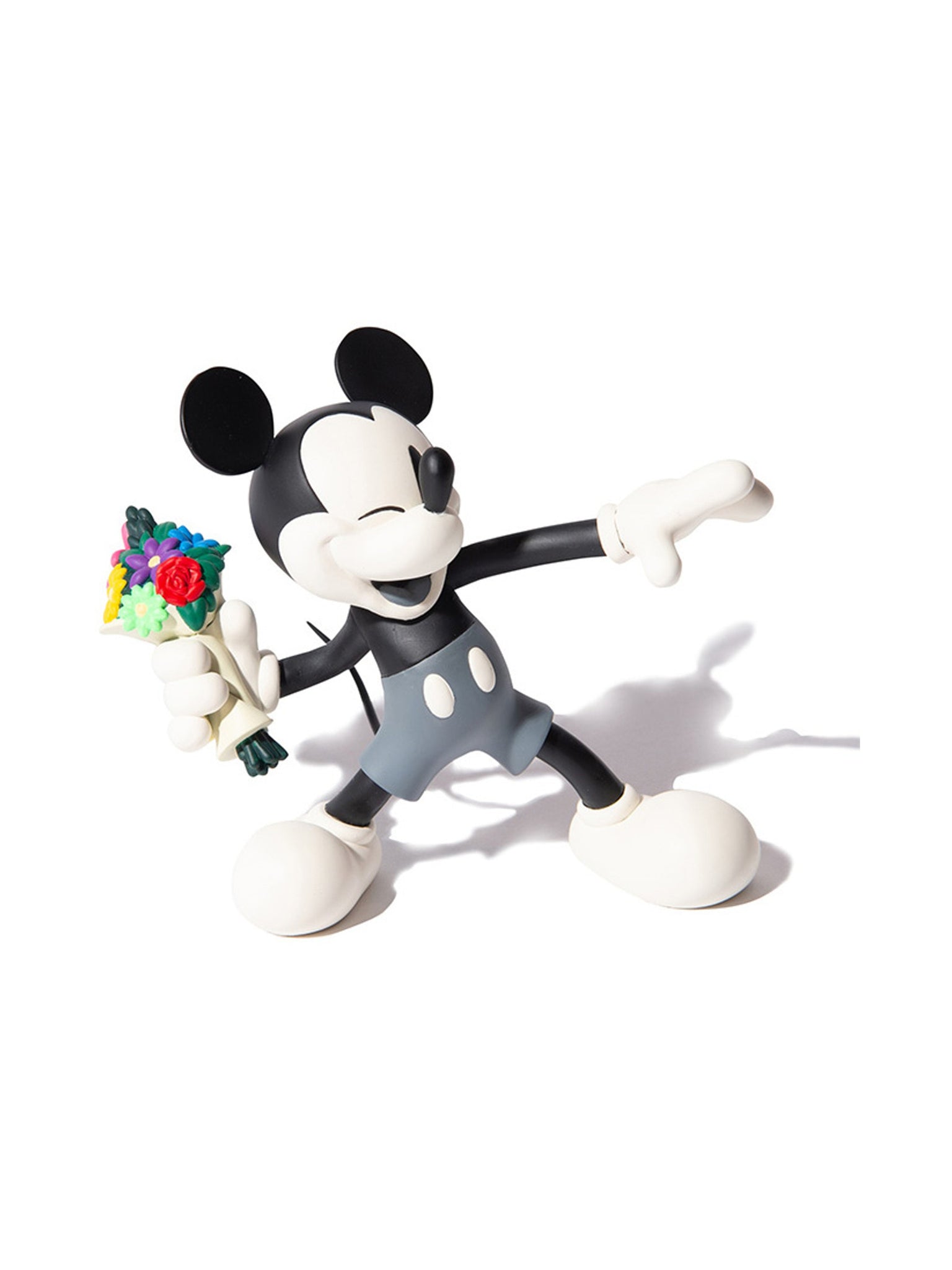 Medicom VCD Throw Mickey Figure Black/White Prior