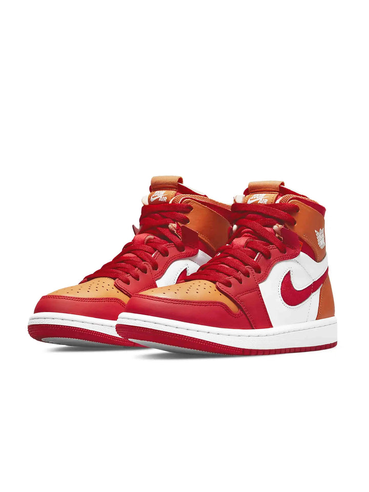 Nike Air Jordan 1 High Zoom Air CMFT Fire Red Hot Curry (W) Prior