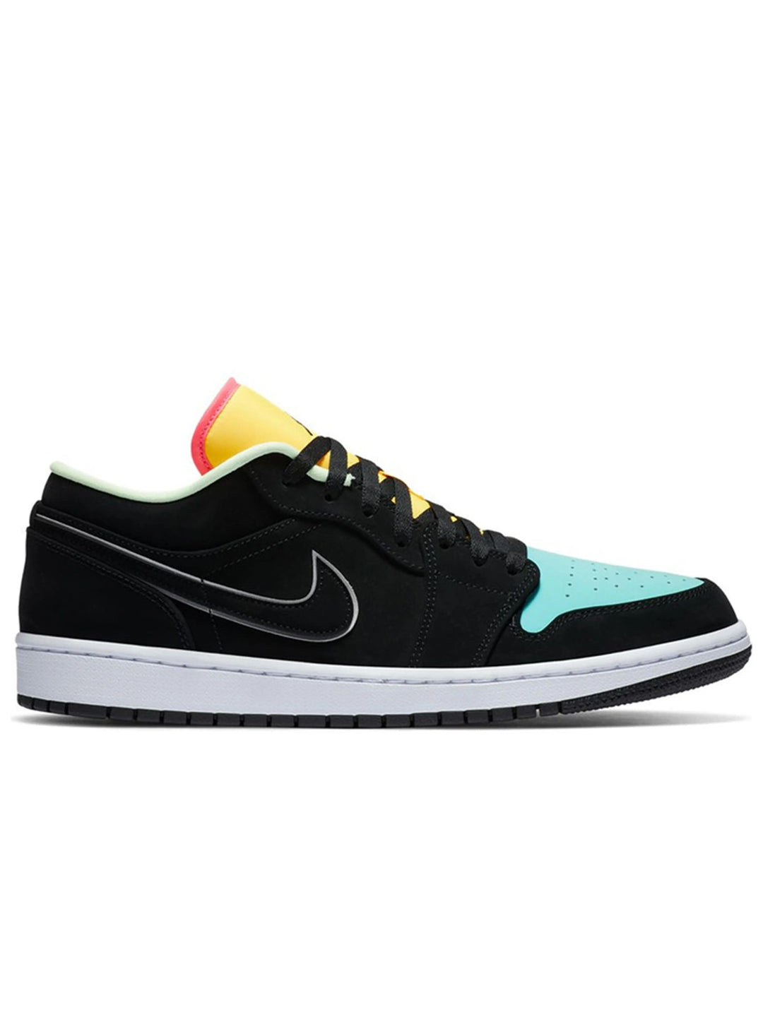 Nike Air Jordan 1 Low Black Aurora Green Laser Orange Prior