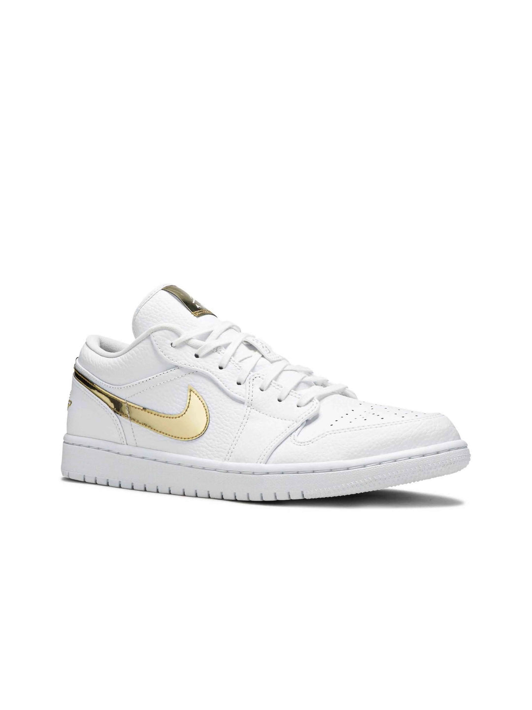 Nike Air Jordan 1 Low White Metallic Gold [W] Jordan Brand