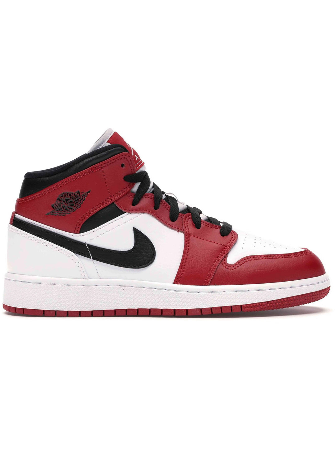 Nike Air Jordan 1 Mid Chicago White Heel Jordan Brand