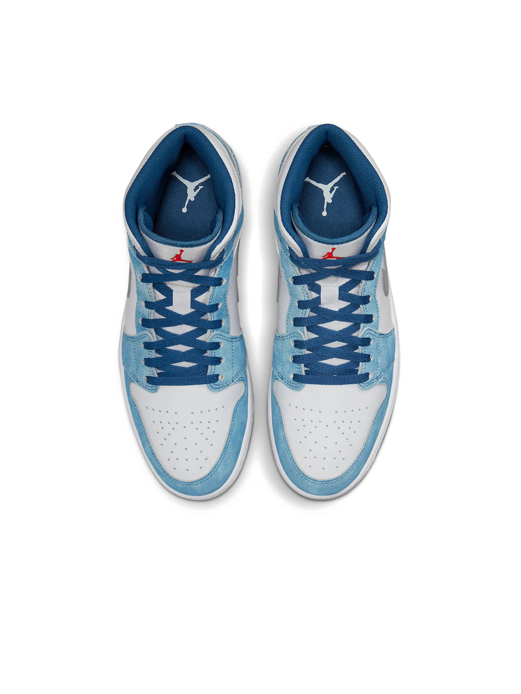 Nike Air Jordan 1 Mid French Blue Fire Red (GS) Prior