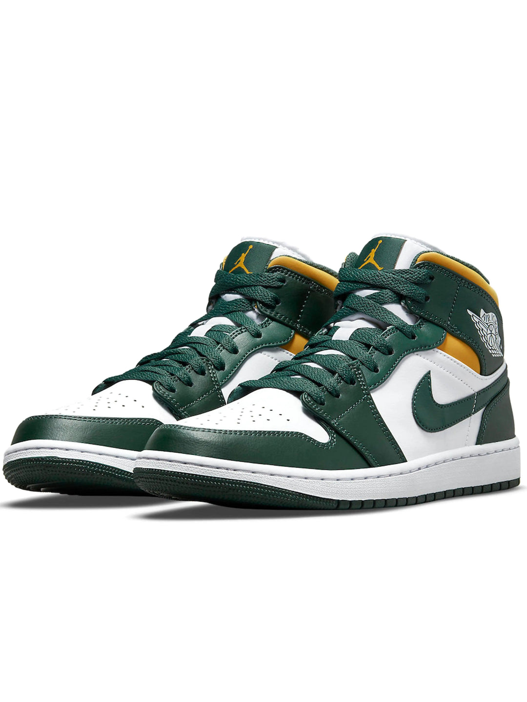 Nike Air Jordan 1 Mid Green Yellow Prior