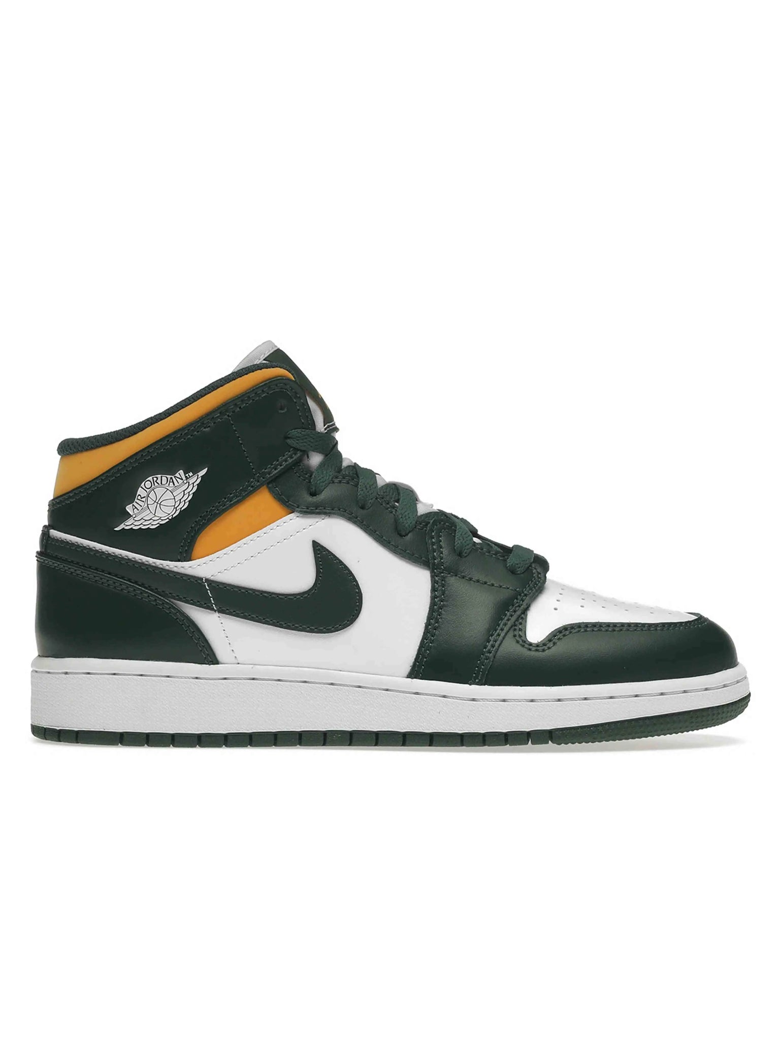 Nike Air Jordan 1 Mid Green Yellow (GS) Prior