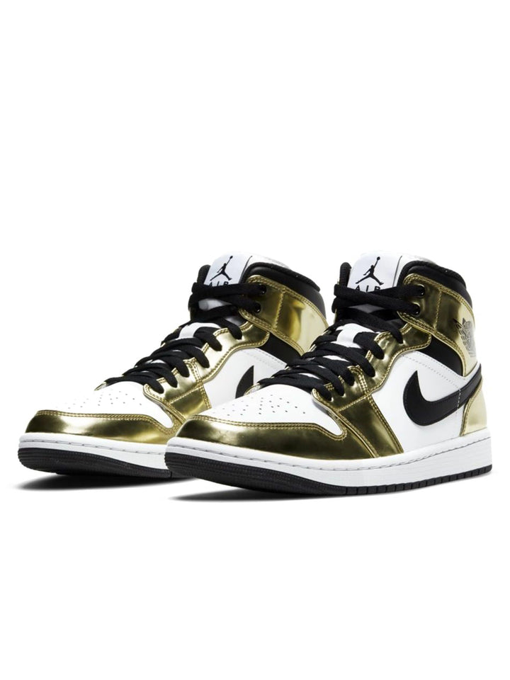 Nike Air Jordan 1 Mid Metallic Gold Prior