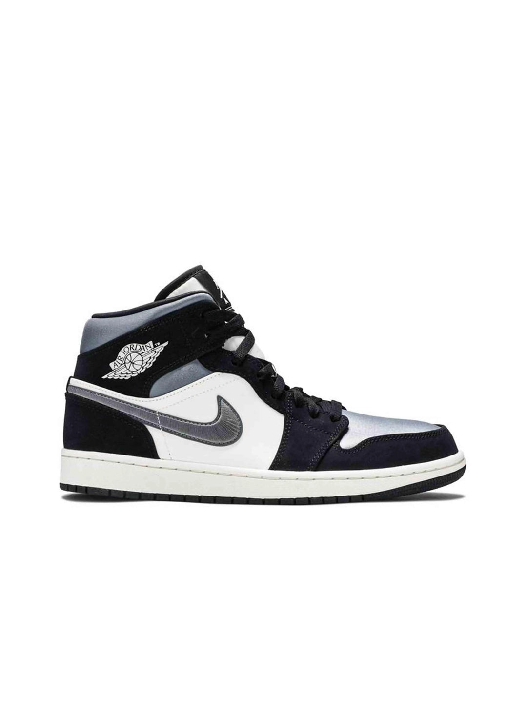 Nike Air Jordan 1 Mid Satin Grey Toe Jordan Brand