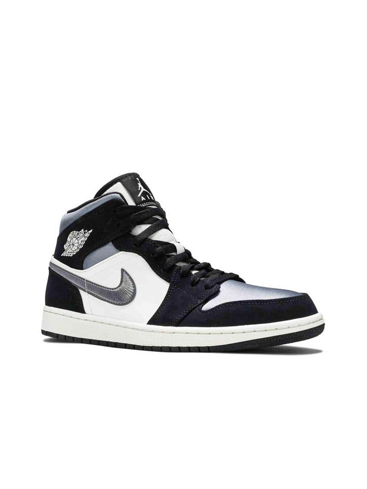 Nike Air Jordan 1 Mid Satin Grey Toe Jordan Brand